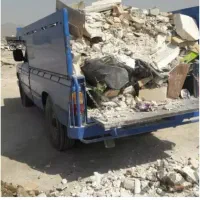 حمل نخاله وخاک با نیسان کمپرسی