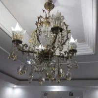 2 عدد لوستر برنزی اصل|لوستر و چراغ آویز|خرمآباد, |دیوار