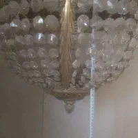 لوستر برنز  عتیقه و آنتیک دست ساز ایتالیایی ۲۴شاخه|لوستر و چراغ آویز|جاجرود, |دیوار