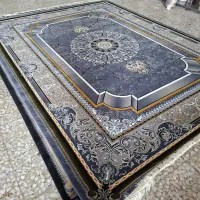 فرش موج کویر با رنگ دلفینی ۷۰۰شانه ۱۲و۹و۶ متری