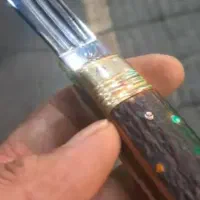 چاقو دسته شاخ عمل با مهر فریدون|کلکسیون اشیاء عتیقه|تهران, شهرک شریفی|دیوار