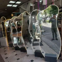 شیشه و آینه المهدی|آینه|بیرجند, |دیوار