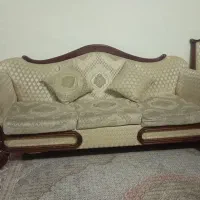 مبل هفت نفره چوب گردو|مبلمان خانگی و میز عسلی|تهران, وصفنارد|دیوار