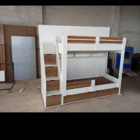 تخت 2طبقه دوطبقه پله منبری مدل111|تخت و سرویس خواب|مشهد, توس (بلوار توس)|دیوار