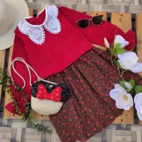 پیراهن یلدایی کت سارافون یلدایی حراج|کفش و لباس بچه|قم, سالاریه|دیوار