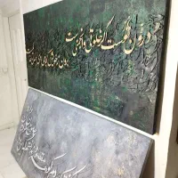 تابلوهای نقاشی دکوراتیو خط برجسته پتینه(نیم بها)|تابلو، نقاشی، عکس|ری, هاشم‌آباد|دیوار