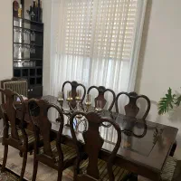مبل هفت نفره و میز نهارخوری هشت نفره چوب گردو|مبلمان خانگی و میز عسلی|تهران, تهرانپارس جنوبی|دیوار