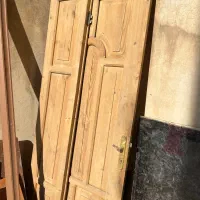 درب چوبی واحد دو لنگه عرض ۱۲۰