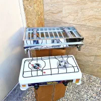 کباب پز و گاز 2 قلو گازی