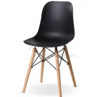 فروش صندلی فایبر گلاس پایه چوب