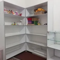 ویترین و دو عدد قفسه