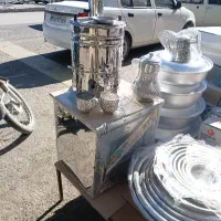 تنور گازی و سماور زغالی