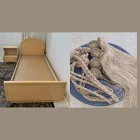 تختواب تکنفره پاتختی گل میخ پرده شرابه پرده جمع کن