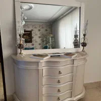 اینه و کنسول کاملا نو جنس چوب