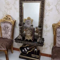 سرویس مبل استیل و آینه شمعدان و ساعت ایستاده|مبلمان خانگی و میز عسلی|فردیس, فردیس|دیوار
