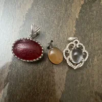 گردنبند نقره ۹۲۵ سه عدد با هم یکجا