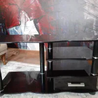 دو عدد میز tv یکی شیشه ای   یکی mdfمدل پرستویی
