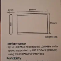 هارد اکسترنال (پرتابل) ssd - سامسونگ t7|قطعات و لوازم جانبی رایانه|مشهد, آبکوه|دیوار