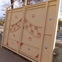 درب آهنی دروازه روباز حیاط پارکینگ ویلایی باغی|مصالح و تجهیزات ساختمان|اردبیل, |دیوار