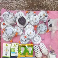 لامپ کم مصرف و شمعی لوستر و جعبه کنتور برق