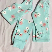 بلوز و شلوار و بادی حلقه ای دخترانه - کتان -نو