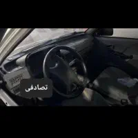 پراید 87 سفید تصادفی|خودرو سواری و وانت|ایرانشهر, |دیوار