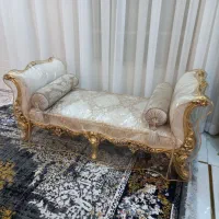 مبل سلطنتی مناسب جهیزیه چوب راش ورق طلا بشرط|مبلمان خانگی و میز عسلی|مشهد, پورسینا|دیوار