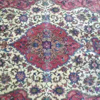 ۲ فرش دستبافت تمام ابریشم|فرش|خرمآباد, |دیوار