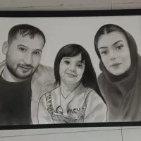 چهره سیاه‌قلم/روز مادر/روز زن/ شب یلدا|تابلو، نقاشی، عکس|مشهد, نوید|دیوار