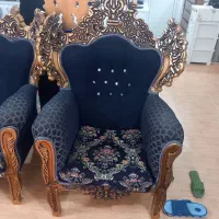 مبل پنج نفره سلطنتی به همراه 3 عدد میز عسلی|مبلمان خانگی و میز عسلی|لشت نشا, |دیوار