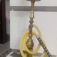 قلیان برنجی شاه عباسی|کلکسیون اشیاء عتیقه|قم, نخودی|دیوار