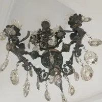 لوستر برنجی و دیوار کوب|لوستر و چراغ آویز|پاکدشت, پاکدشت (مامازند)|دیوار