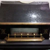 حراج بخاری گازی مدل شومینه و لباسشویی سطلی استیل