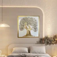تابلو دکوراتیو تماما برجسته و زمینه رزین طرح درخت|تابلو، نقاشی، عکس|فردیس, خیام غربی|دیوار