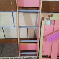 تخت دوطبقه دخترانه کاملا سالم صورتی خوشرنگ|تخت و سرویس خواب|ورامین, شهرک مدرس|دیوار