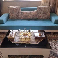 یک دست مبل راحتی ۹ نفره با جلو مبلی و عسلی