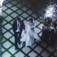لباس عروس شاین مدل ماهی دودامنه دو استینه