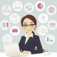 منشی خانم برای مطب زیبایی