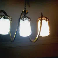 لوستر فنری مدرن بارنگ ثابت|لوستر و چراغ آویز|مشهد, عبادی|دیوار