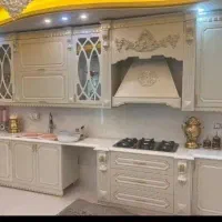 آشپزخانه شیک با کابینت آماده شاهان