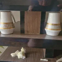سرویس چینی ذرین طرح تماشا لب طلا