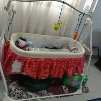 تخت و ننو کنار مادر|اسباب و اثاث بچه|رشت, آب آسیاب|دیوار