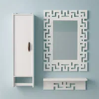 آینه شلف باکس حمام سرویس بهداشتی روشویی کابینتیpvc|لوازم سرویس بهداشتی|مشهد, مقدم|دیوار