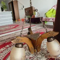 لوستر ، چوبی ،|لوستر و چراغ آویز|محمدشهر, همایون ویلا|دیوار