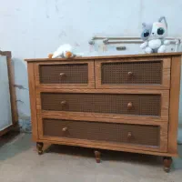 سرویس خواب نوزاد و نوجوان ترکیب چوب و روکشی|تخت و صندلی بچه|مشهد, توس (بلوار توس)|دیوار