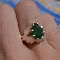 انگشتر دستساز زمرد زامبیای اشکی|جواهرات|تهران, کوثر|دیوار