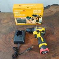 دریل شارژی تک باطری براشلس گیربکسی صنعتی