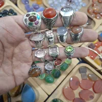 انگشترهای نقره با نگین های معدنی|جواهرات|محمودآباد, |دیوار