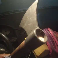 تبر فولادی/دسته چوب سرخ/۶۰سانتی