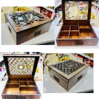 تیبگ جعبه چوبی کادو روز مادر شب یلدا|ظروف سرو و پذیرایی|کاشان, سرفره و صدره|دیوار